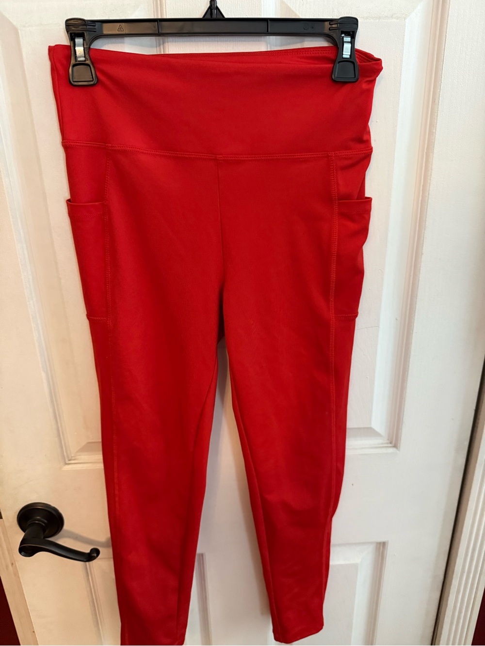 Bally Vibrant Red Stretch Leggings